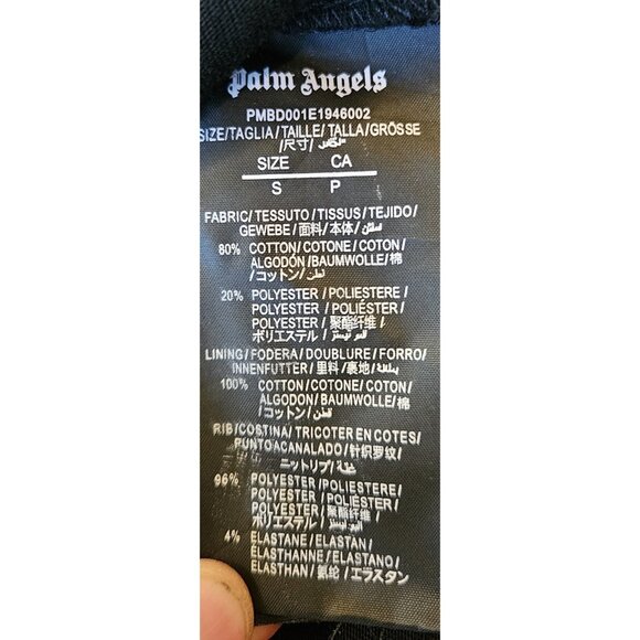 Palm Angels Shirt Mens Small Black Classic Logo Oversized Streetwear Tee - Picture 10 of 12